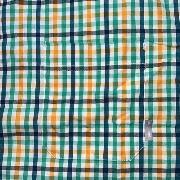 COLUMBIA Men's Rapid Rivers Il Short Sleeve Shirt Green/Blue/Orange Size XXL - Picture 11 of 13